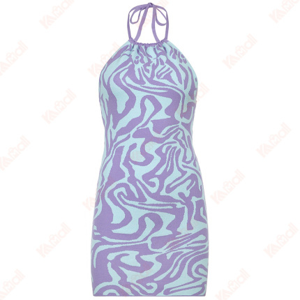 purple trendy unique slim dresses